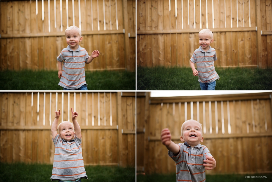 At home kids photos | Backyard Play | Carlin Anquist Photography